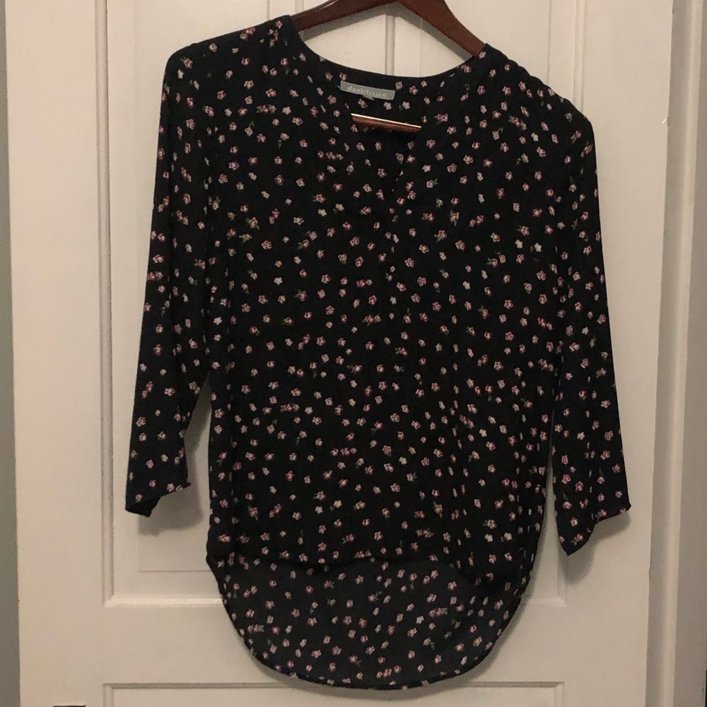Daniel Rain Black Floral Top